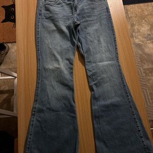 Hollister Flare Jeans in Classic Blue
